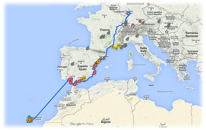 Silent Journey – Starting new route from Heidelberg to La Gomera